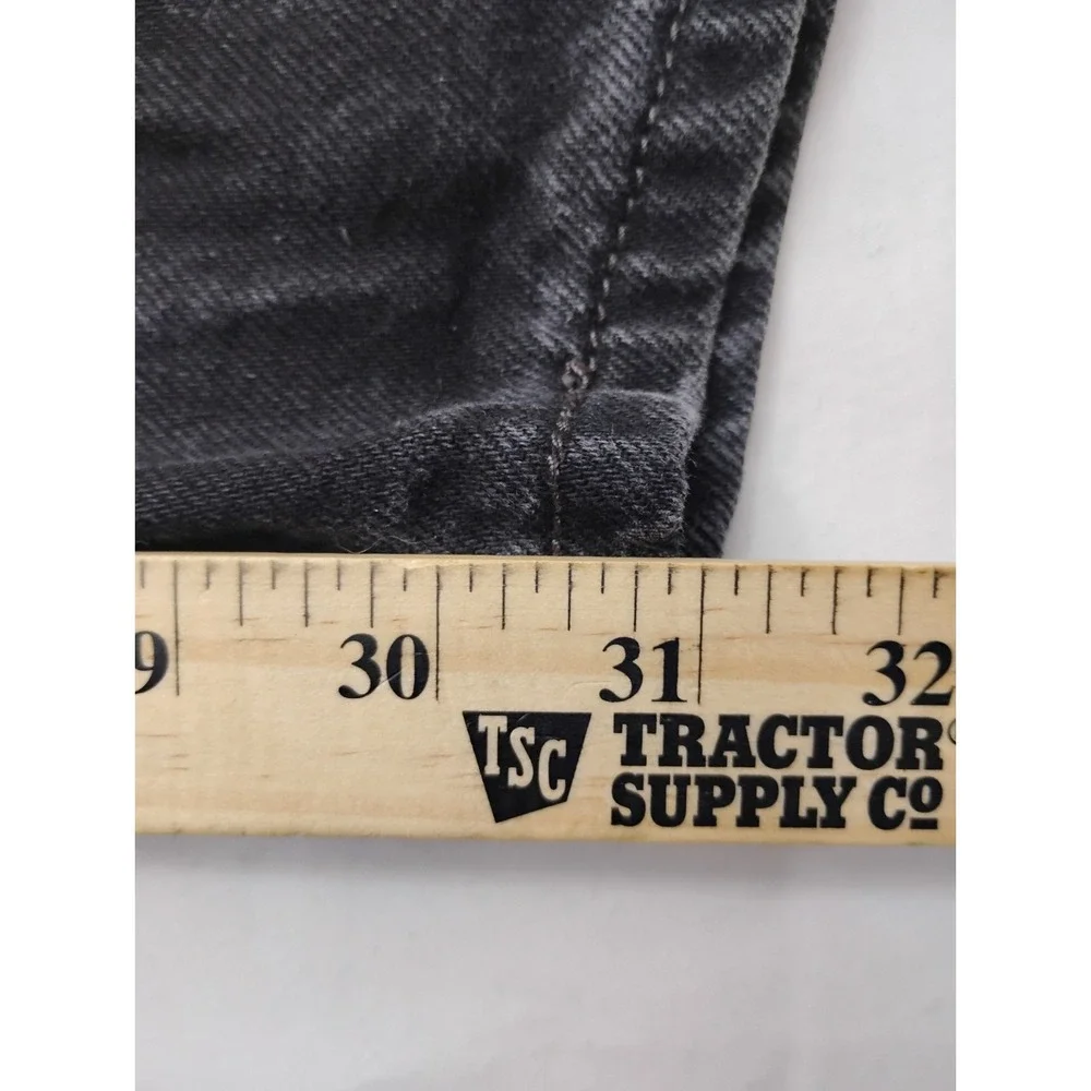 Levis 505 Jeans Black Straight Leg 40x32 Made In Mexico  2005 Vintage Faded